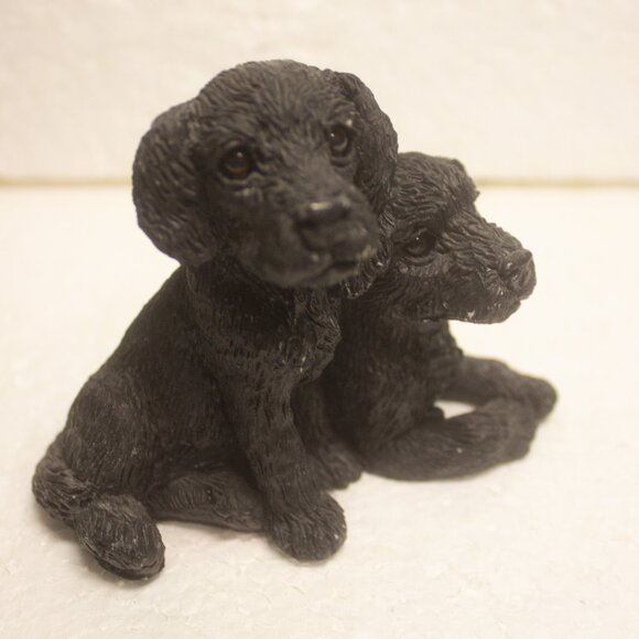 Lot of Two Miniature Labrador Figurines by Stone Critters - Picture 8 of 10
